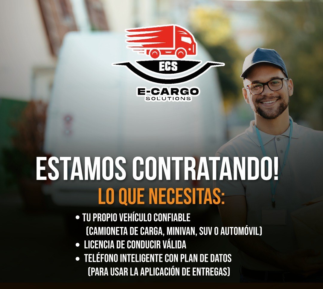 E-Cargo Solutions delivery driver hiring announcement